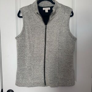 Coldwater Creek Zip Up Vest Size Medium